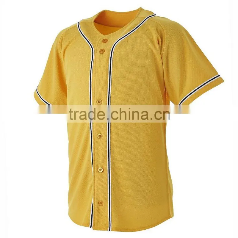 Sublimation custom design factory price plain baseball jersey shirts