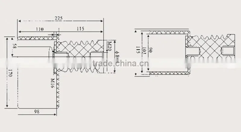 Transformer Fittings For Soppert Type 12kV Catenane Insulator Resin Casting