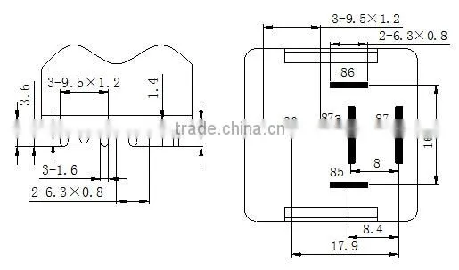 Automotive heavy Relays power relay 12V 24V 80A WM640