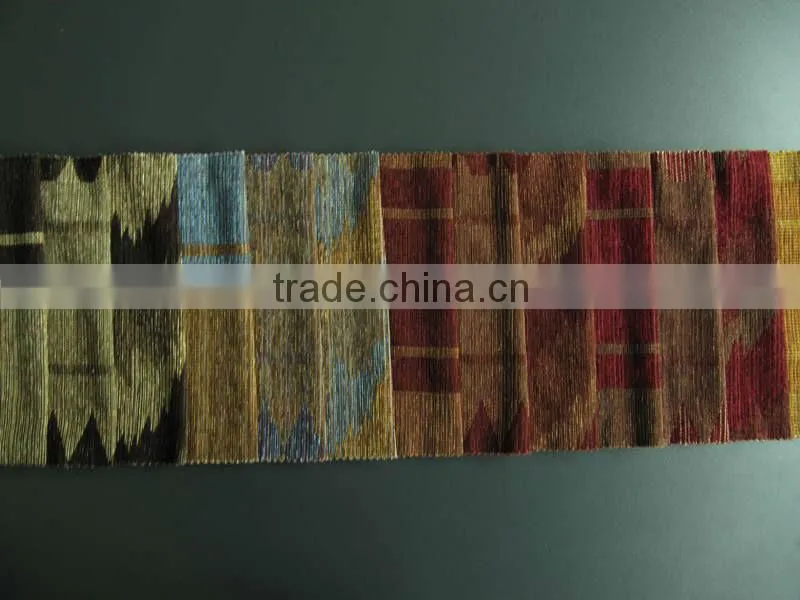 HX06037 chenille jaquard polyester tissu