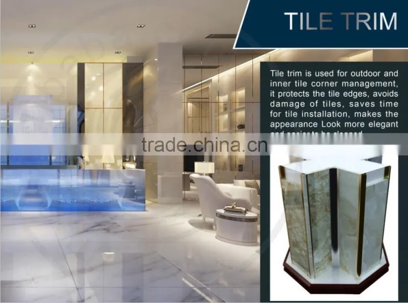 China direct sale decorative stainless steel tile trim