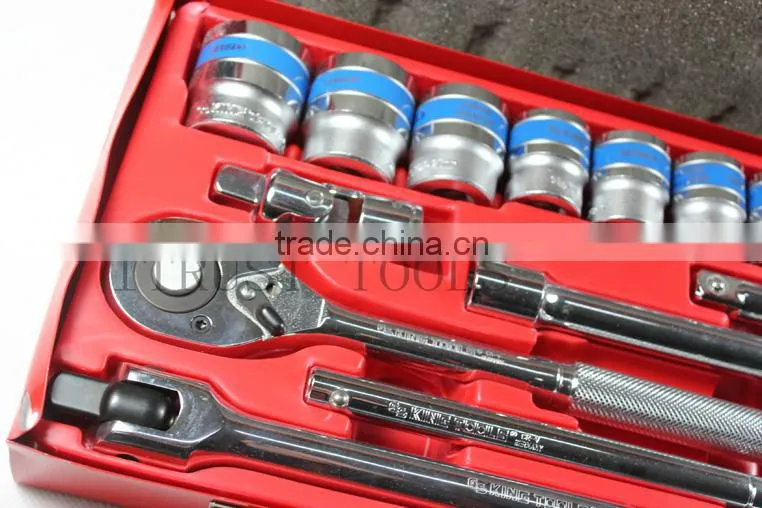 24PCS 1/2" metal box socket set 4024AAM GS KING TOOLS made in china