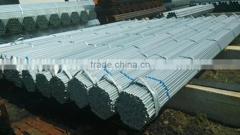 Hot dip galvanized round steel pipes YS96
