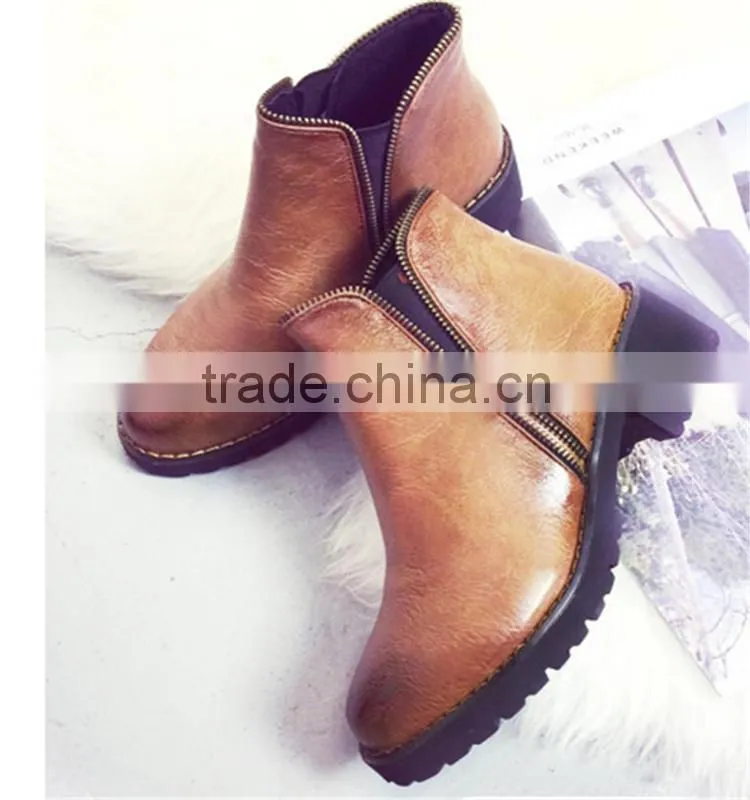 Black wood sole patent leather military boots ladies cool wholesale boots
