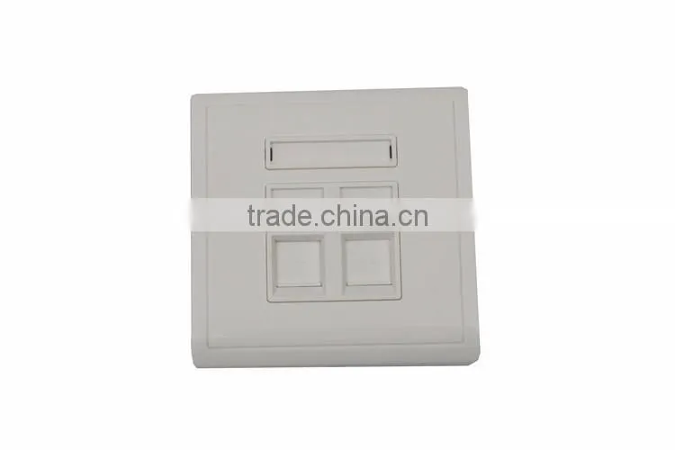 FTTh fiber optic face plate/ABS plastic network faceplate/Fiber Optical Information Faceplate