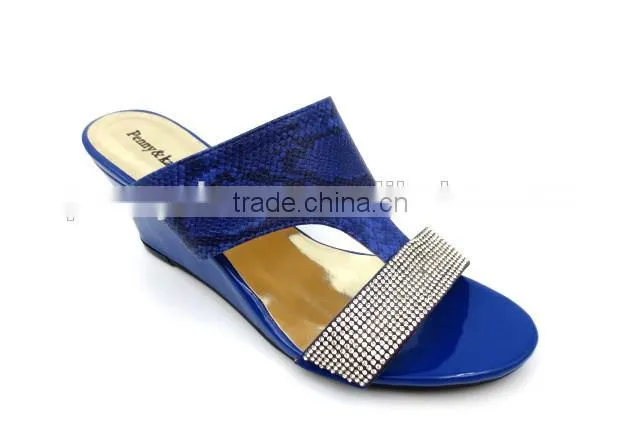 hot New ladies wedge shoes and slippers with diamond