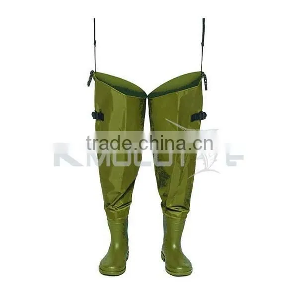 Kmucutie CHN-81206 nylon PVC fishing waders breathable waterproof fishing wader boots