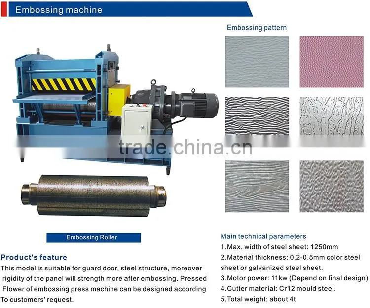 strict quality control professional roof tile sheet metal embossing making machine