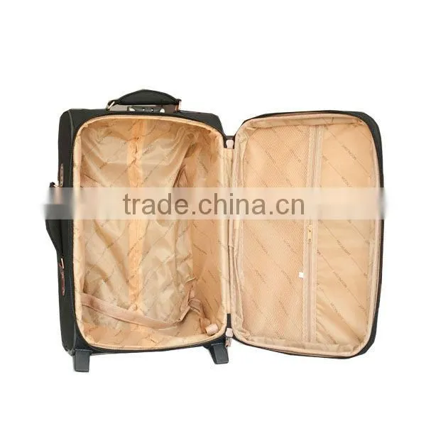 Wholesale vintage brown trolly travel upright luuggage case