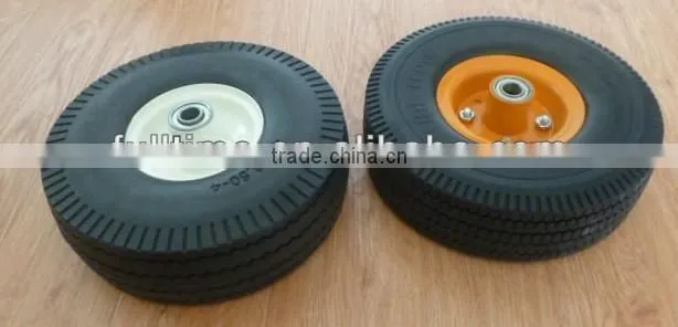 best qality pu foam wheel with bearing 4.10/3.50-4