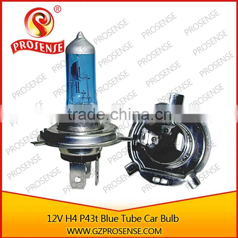 Prosense h4 12v 60/55w p43t car halogen bulb for Livina ( Light blue tube silver top)