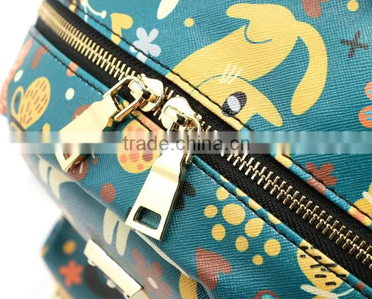 Animal print fashion best selling pu leather backpack bags