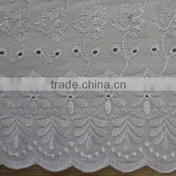 High quality polyester or TC embroidery lace fabric for sale