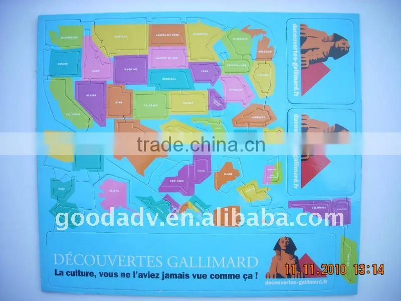 Guangzhou Factory 3D EVA puzzle/foam jigsaw for promotional gifts