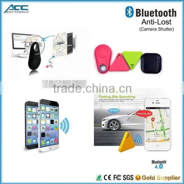 Bluetooth 4.0 Anti-lost/Anti-Theft Alarm Device/Tracker key Finder GPS Locator with Camera Remote Shutter and Recording Function