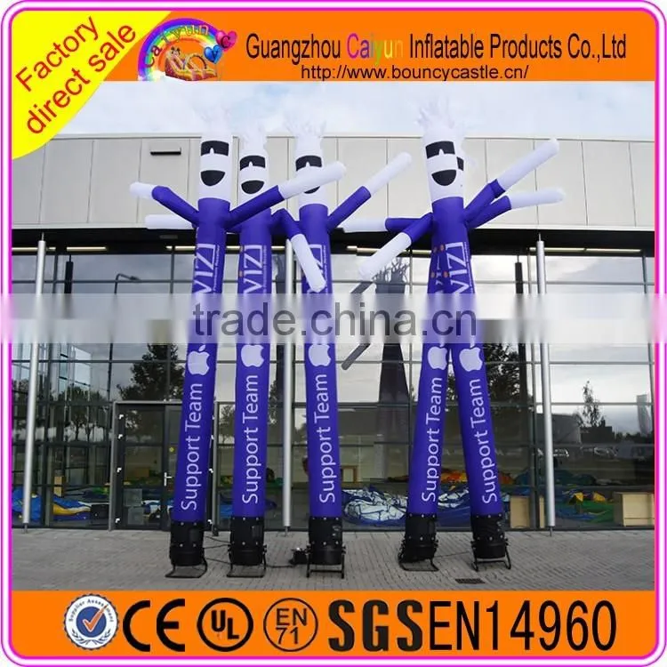 Customosed logo advertising dancing man inflatable sky tube air dancer