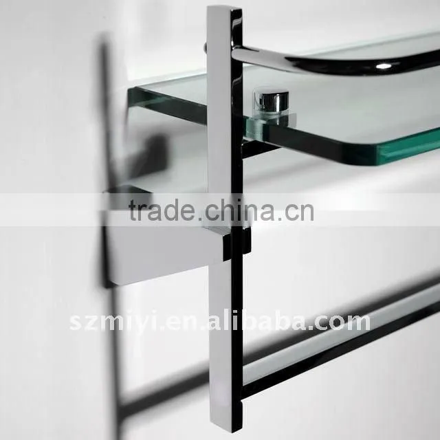 glass rack with towel bar