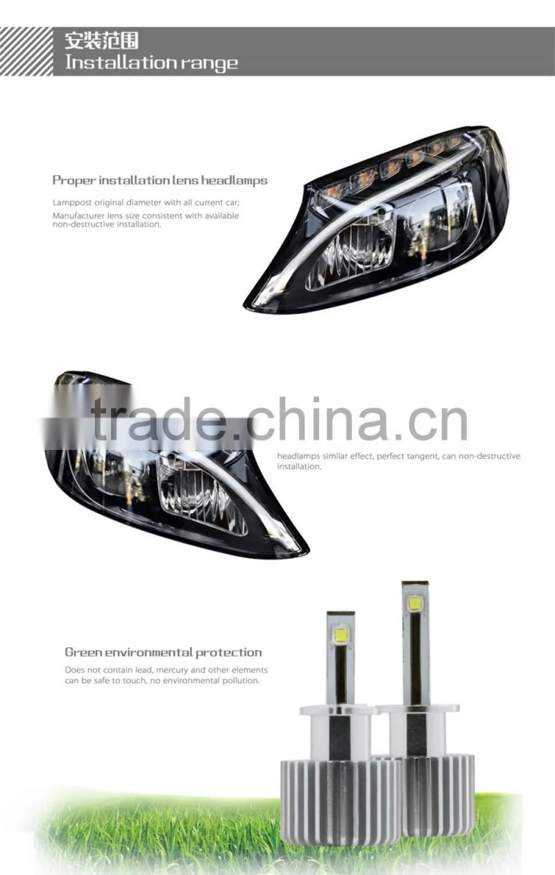 H1 H3 LED High Lumen LED Car Headlight H1 H3 H4 H7 H11 9005 9006 Auto lamp led