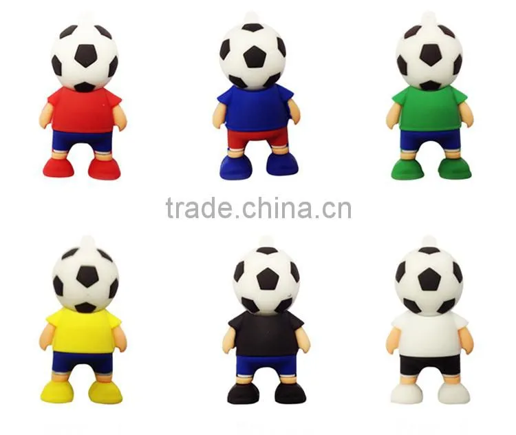 Soft football man USB flash drive from China promotive gifts
