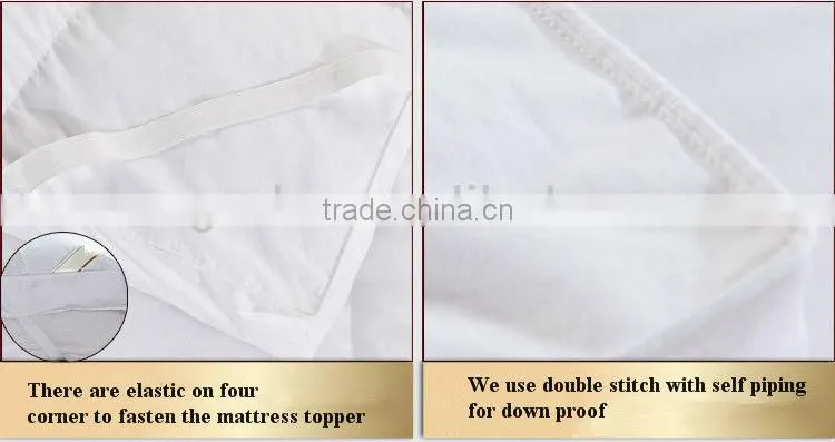 Hotel down filling mattress pad