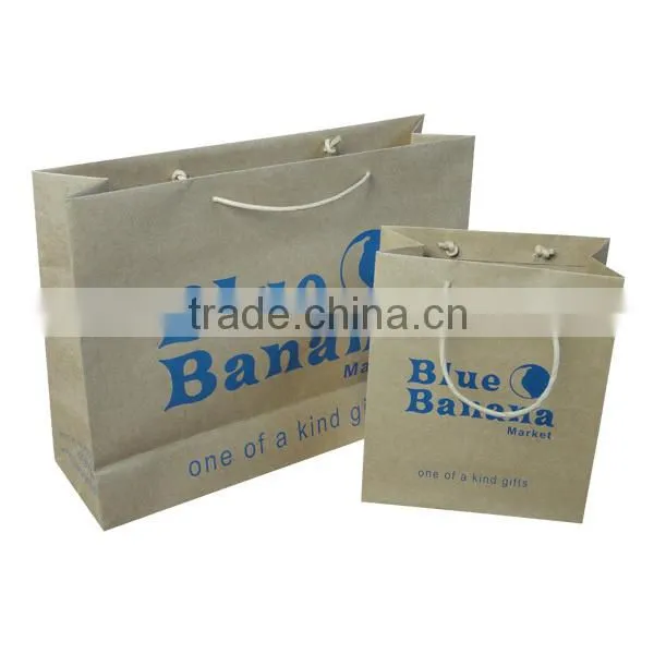 bulk custom logo brown kraft paper shoe bag