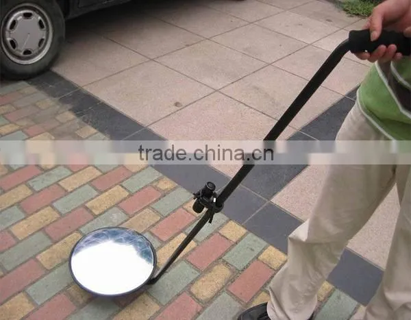 Handheld car mirror protecting security with LED light