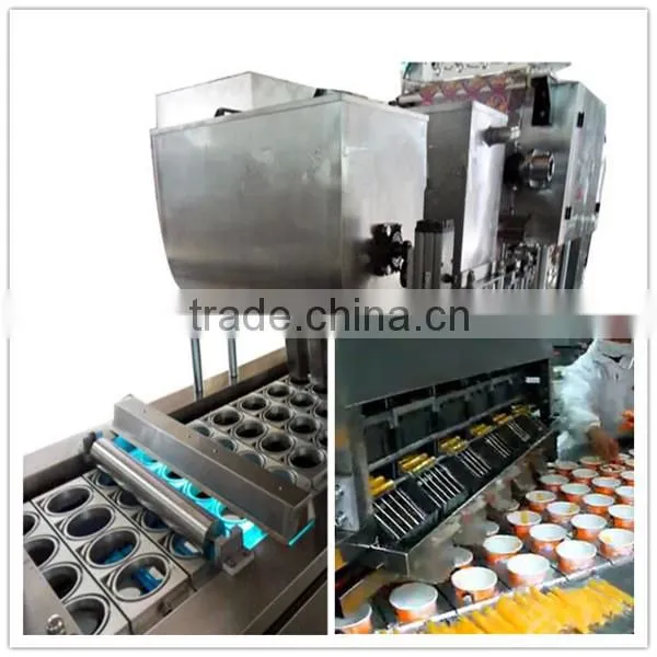 Automatic milk tea cups filling and sealing machine/line