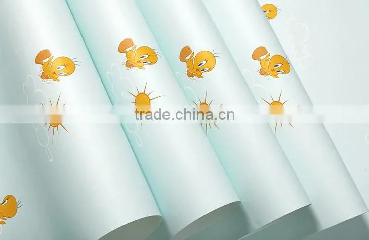 cartoon self adhesive pvc wallpaper,wallpaper murals