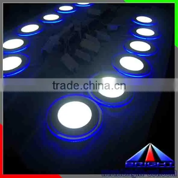 Double color blue+white 6W decoration LED panel light with CE RoHS