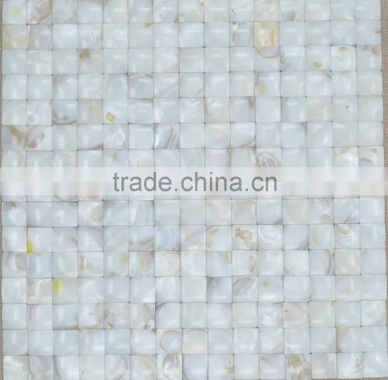 New design Convex freshwater shell mosaic tile,bathroom tile