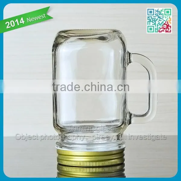 Mason jar drinking glass mason jars with handles