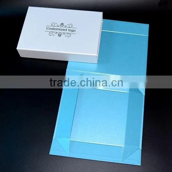 Good quality white folding box template stand glasses