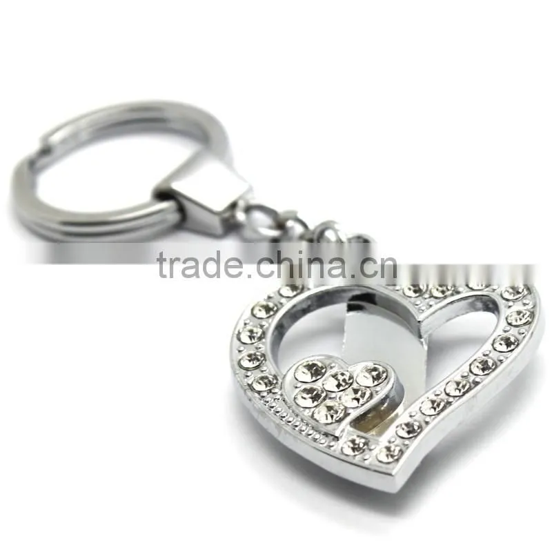 Heart Cute Metal Clip Pendant Keychain