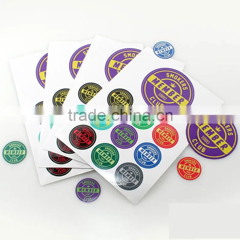 Quality Authentic Matt Lamination custom metal logo label vinyl sticker custom die cut sign stickers ---DH20509