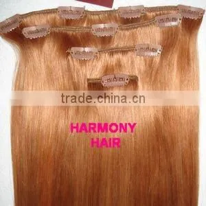 QUALITY REMY Mixed color clip on indian hair extensions