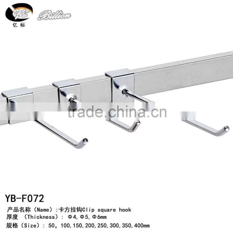 High Quality Metal Display Hooks Tube Bar Metal Euro Hooks