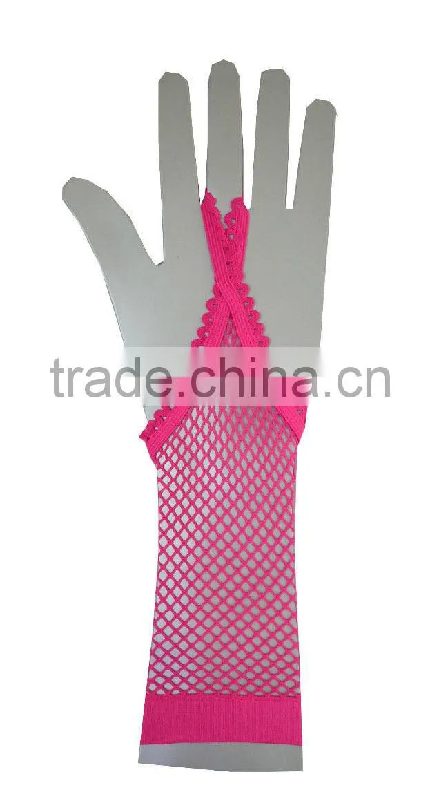 fishnet long gloves Party Fancy Dress Bride wedding mesh glove