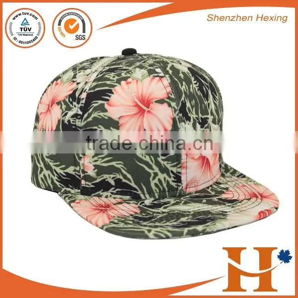 2016 blue canvas woven label 5 panel strap back cap