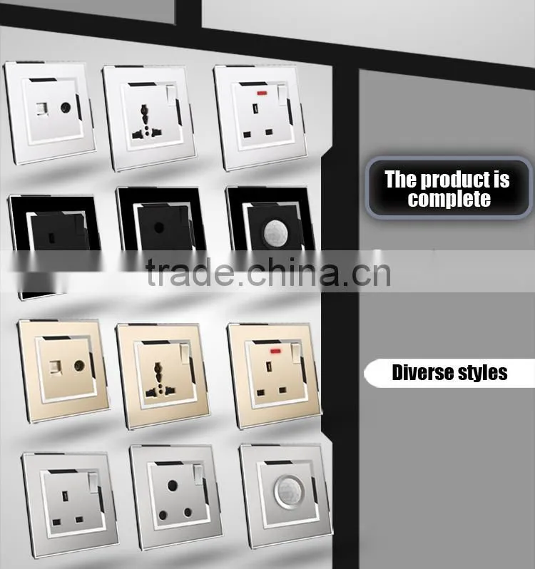 BS standard steel 1 gang 1 way wall switch