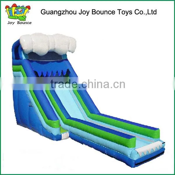 2015 long inflatable wave pool slide for hot sale