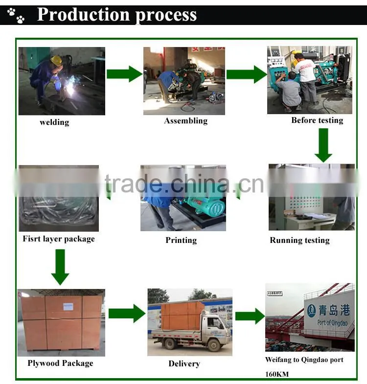 50kw natural gas generator by Weichai engine