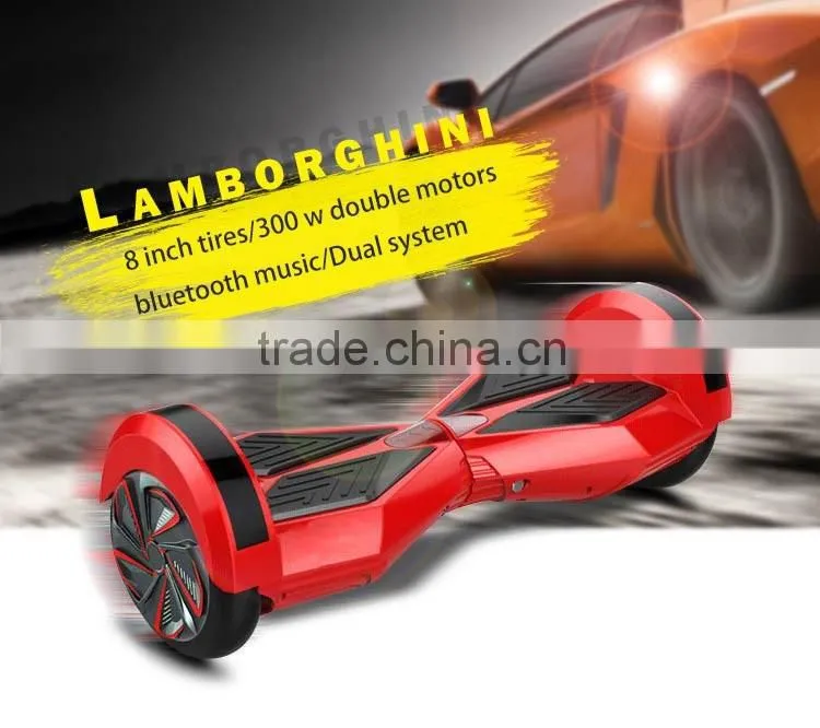 OT- 2016 Newest Design 8 Inch Mini two wheels smart electric balance scooter UK EU X shape CE FCC Rohs UL2272 UL 2272 MSDS