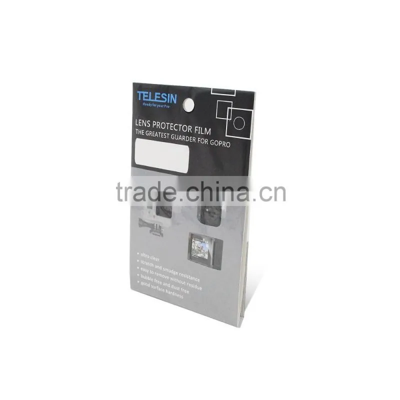 Ultra thin clear screen protector film for Go Pro Hero4 Session with 3 piece packed per set