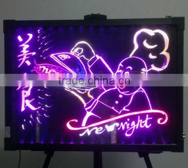 60x80cm rgb led make tempering glass writing board