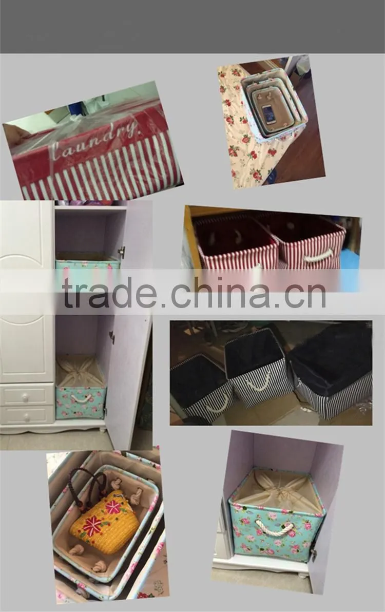 WBF-1: Roda wholesale Cotton and linen storage box, square storage box,home storage box,desktop cosmetic storage box