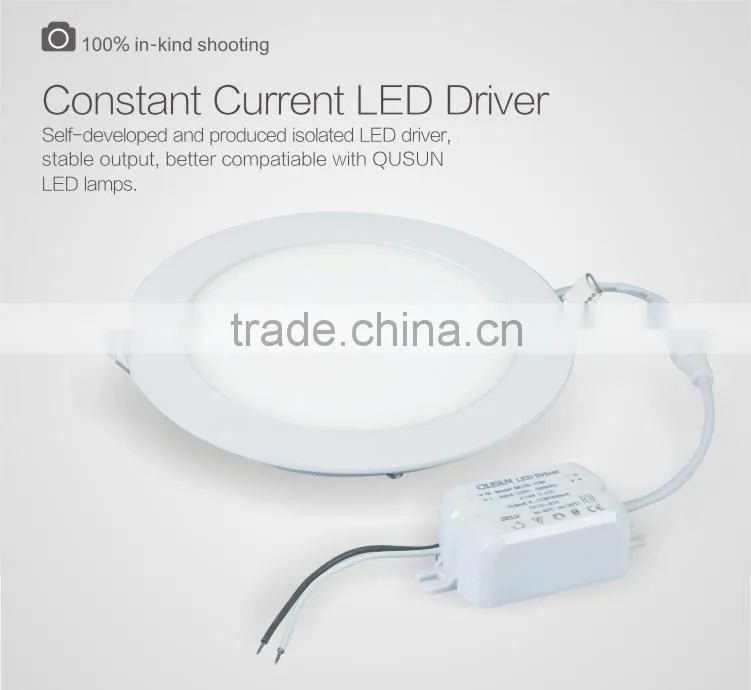 Round/Square Recessed ultra thin 12W led panel light round