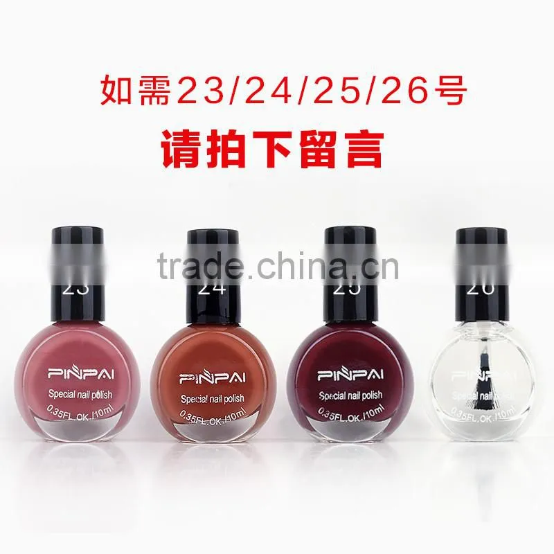 10ml 25 colors hot sale good quality stamping nail polish