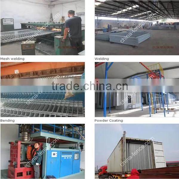 Cheap galvanized temporary fencing, concrete filled block temporary fence base