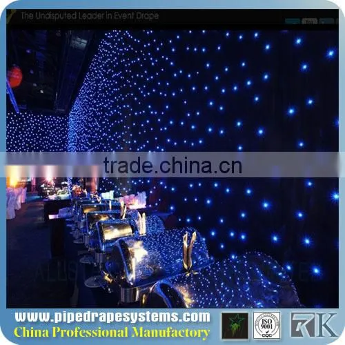 LED star curtain, wedding decoration,white backdrop light