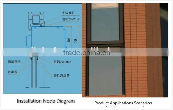 High Quality Aluminum Alloy Doors and Windows with Ventilator